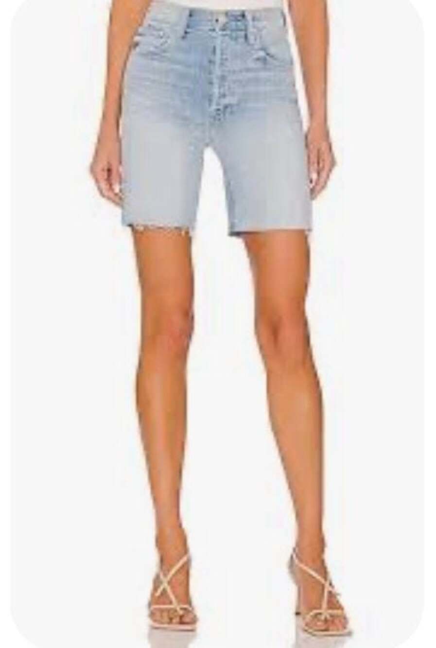 MOTHER The Tripper Cut Off Fray in Island Time Shorts Size 27
